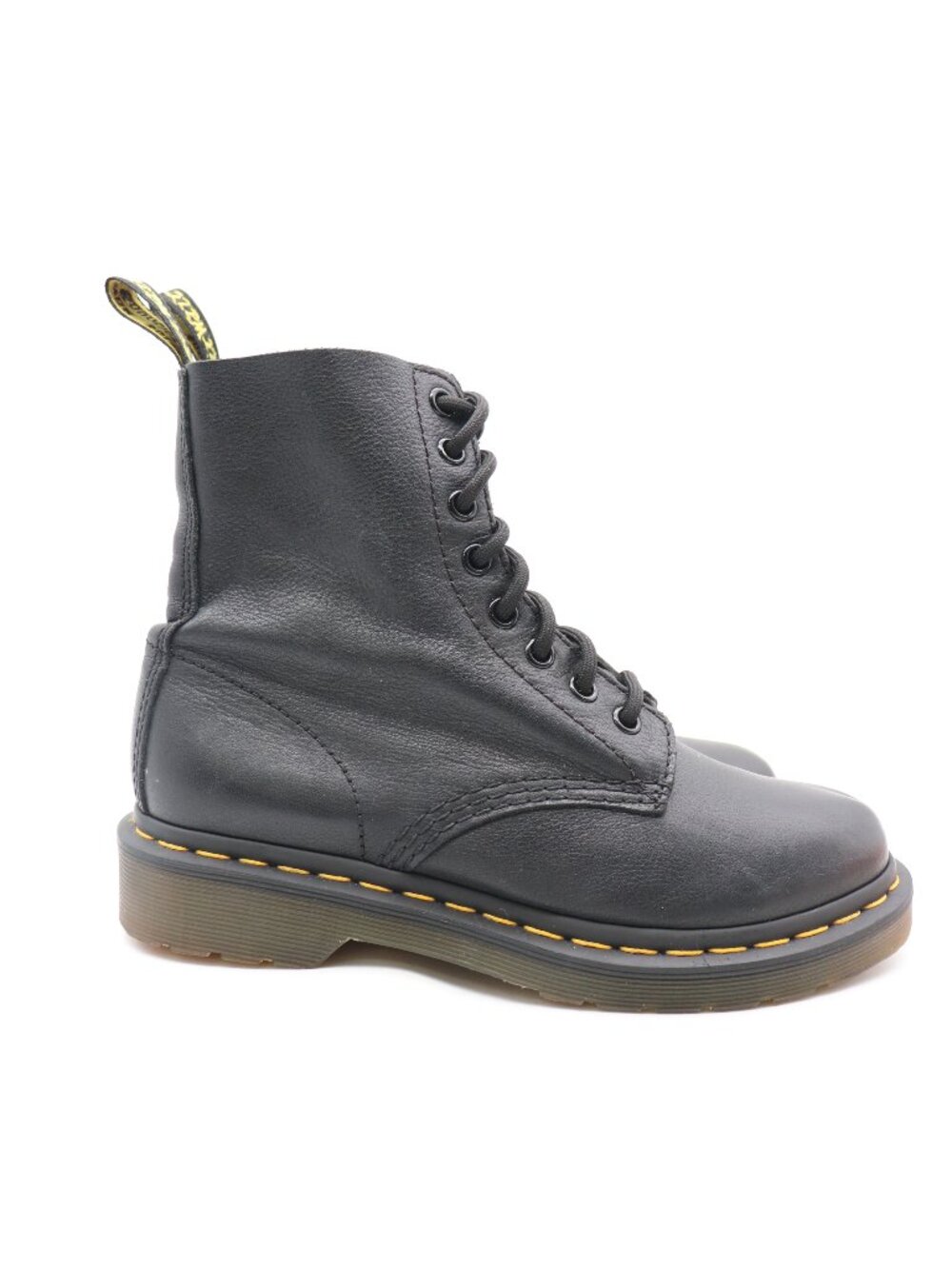 Doc Dr. Martens Boots Women's 6 Black Soft Leather 1460 Pascal Combat Lace Up